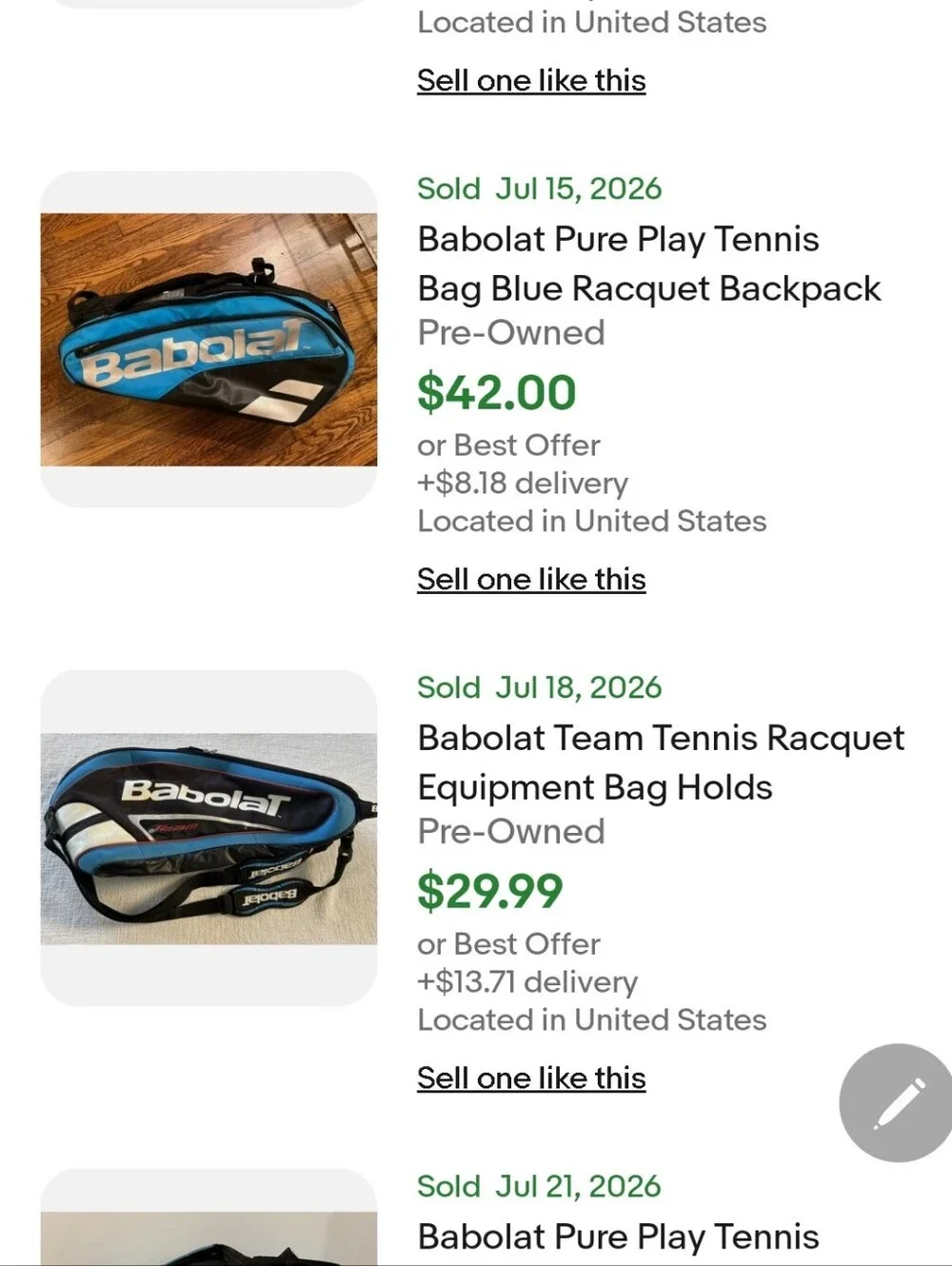 080326 Babolat Pure Drive Pack Tennis Racquet Backpack Racket Bag Black White Bl